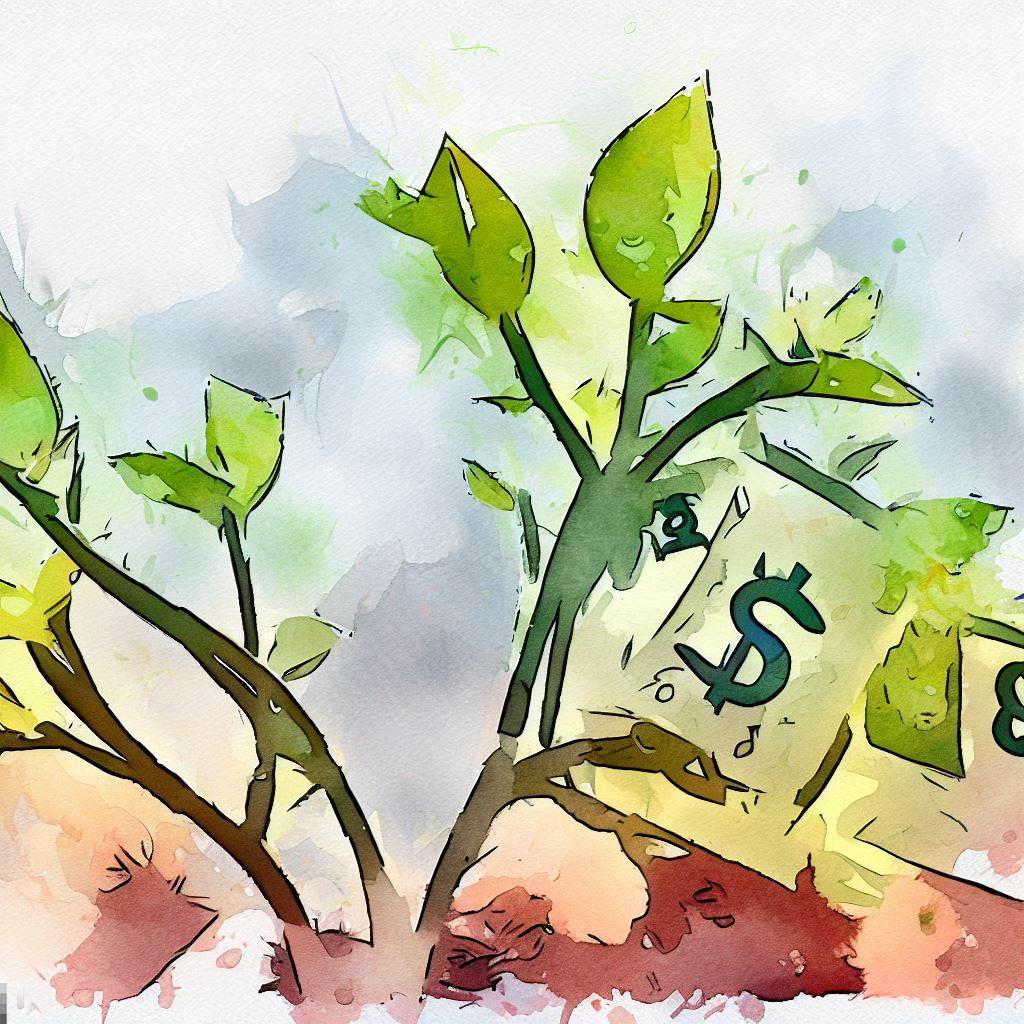 ESG Investment money growing on trees