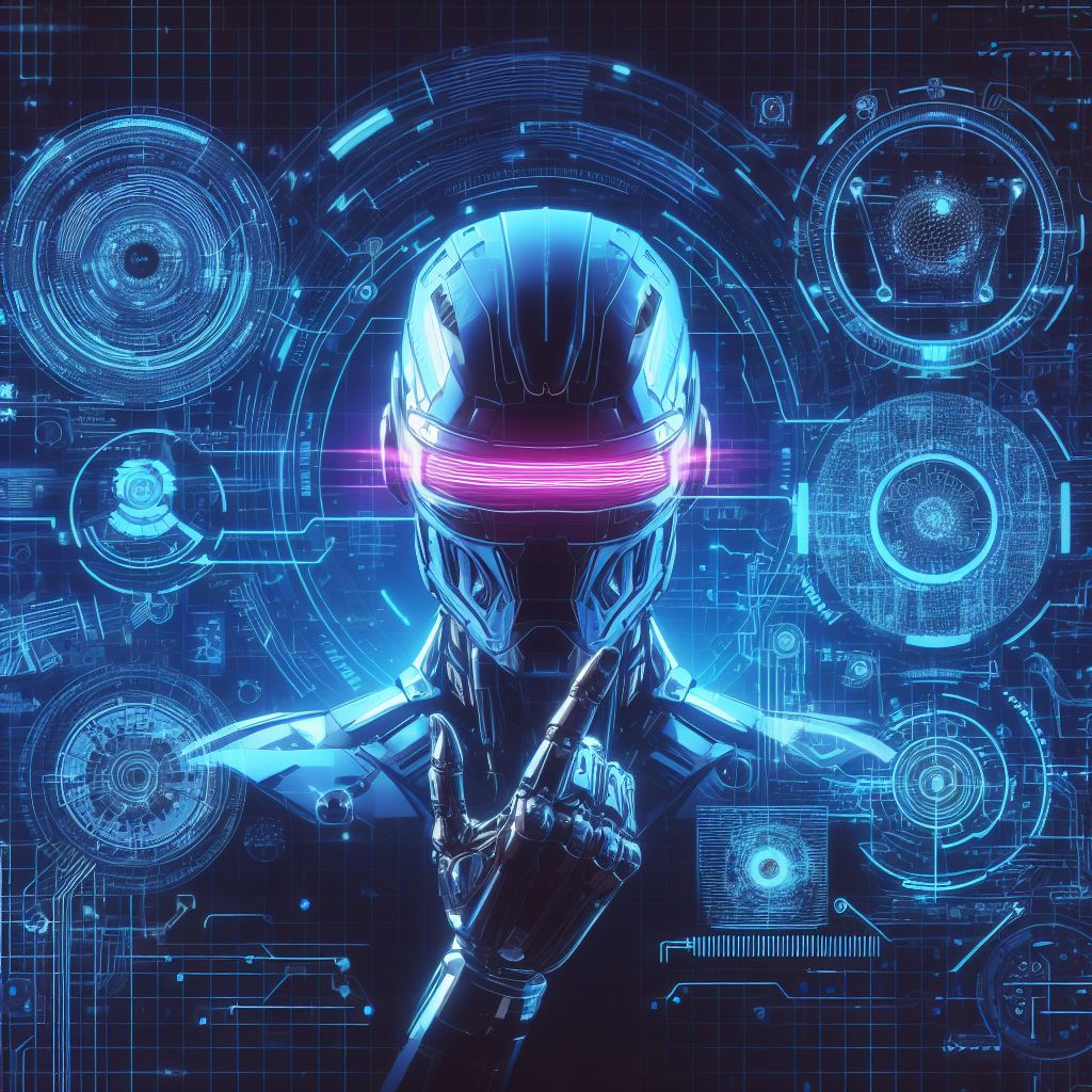AI generated image of What Are The Main Uses of Computer Vision? do not use text and make it a tron cyberpunk style image